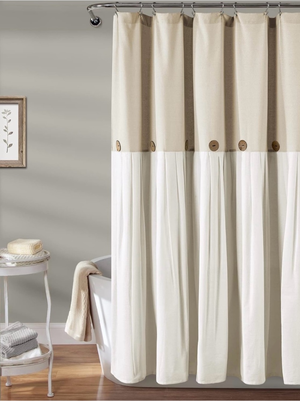 Lush Decor Farmhouse Shower Curtain